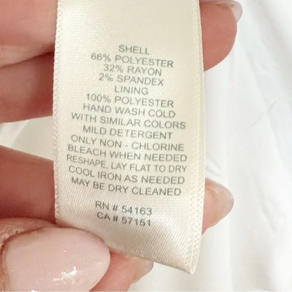 Harper Rose White Mock Neck A-Line Dress Size 6| Chic Minimalist Cap Sleeve - Picture 10 of 16